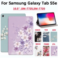 For Samsung Galaxy Tab S5e 10.5 inch SM-T725,SM-T720 Fashion Tablet Protective Case Flower Blossom Bush, High Quality Flip Stand PU Leather Cover