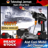 Reaim mesin cuci mobil cordless 450w 100Bar alat cuci mobil alat cuci