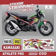 Striping kawasaki athlete pro / decal kawasaki athlete pro / variasi kawasaki athlete pro glossy