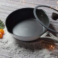 【銀雪系列】日本大金不沾附蓋炒鍋30cm