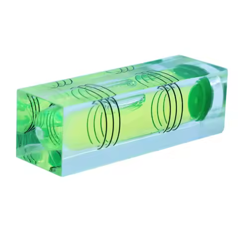 QASE High Precision CNC Acrylic Spirit Level Bubble 3 Lines Size 52x18x15mm 40x15x15mm 1PCS