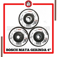 MATA Bosch Flap Disc 4" Inch Sandpaper Grinding Wheel/ Grit Grid 36, 60, 80 High Quality