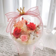 【可客製】BE MY QUEEN 波波球花束 永生乾燥花束 求婚 告白 生日