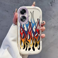 Case For OPPO A58 4G A58 5G A58X 5G A78 5G A1X 5G A2X 5G Phone Flame Silicone Shockproof