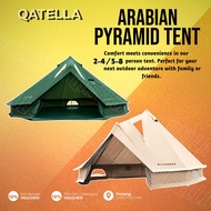 Qatella - BLACKDEER 5-8 Person Arabian Pyramid Tent/Yurt Tent/Rainproof Windproof Outdoor Camping Te