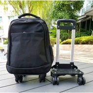 Kubn Solid 360° 4-Wheel Trolley Shopping Bag / Backpack