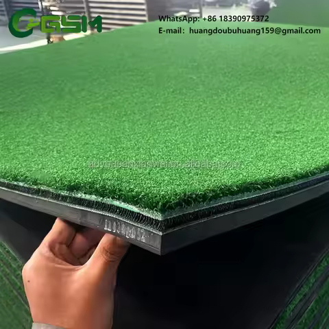 GSM 1.5mx1.5m 3D Golf Practice Mat Premium 4 Layer Golf Hitting Mat