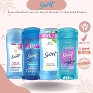 Secret Deodorant Antiperspirant Outlast Invisible Solid 73 grams - Prevents Sweat & Body Odor Lasts 