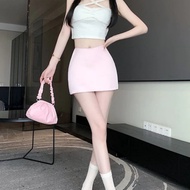 32cm long silk short skirt, super pretty slim fit, A-line short skirt, cool to wear when going out A
