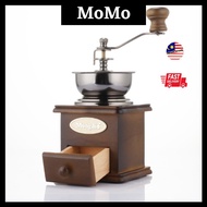 Home Office Best Premium Classic Manual Coffee Fine Grinder Pengisar Kopi Hand Crank Retro Wooden Cl