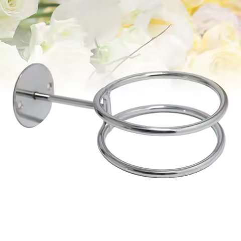 Hair Dryer Supporter Wall-mounted Hair Dryer Rack Drier Storage Rack Multi-purpose Hair Dryer Stand 