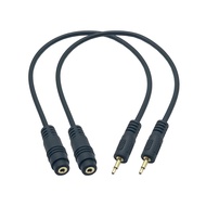 Seadream 2Pack 2.5mm Male to Female Mono Extension Cable 30cm (M to F)