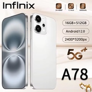 2025 New INFlNIX A78 5G Smartphone 7.5-inch HD 90Hz RAM 16GB / 512GB Dual SIM Dual Standby 6800mAh H