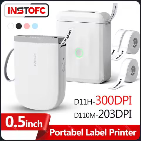 Niimbot D11H D110M Label Thermal Wireless Sticker Printer Bluetooth Maker Mini Portable Notes Barcod