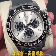 勞力士116519ln 116519 勞力士地通拿白金灰面 Oysterflex錶帶計時碼錶 40毫米 手錶 