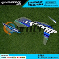 MERAH Transparent Striping Yamaha Vixion Old Sticker Setripping Motor Nvl Nva 155 Transparent Custom