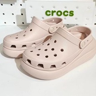 🌟正品🌟Crocs 粉色 增高鞋 crcos crush clog  正品‼️黑 白  M10 M11 CROCS 泡芙鞋  黑色  白色  厚底鞋  增高鞋  crocs 韓國直送 正品❣️ cro