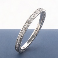 100% Italian s925 Minimalism Women's Ring 925 Sterling s925 Sparkle Fully-jewelled Women Ring
