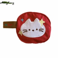 ZHANGHONG Makeup Bag, Cute Kitty Zipper Closure Instant Camera Storage Pouch, Portable Large Capacit