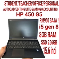 LAPTOP HP PROBOOK 450 G5 LIKE NEW LAJU CORE I5