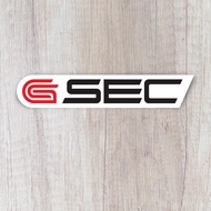 SEC logo, vinyl sicker