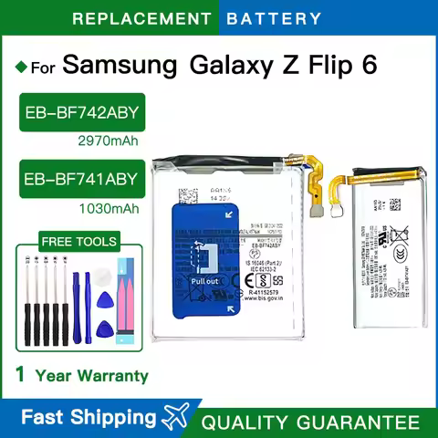 EB-BF741ABY EB-BF742ABY For Samsung Galaxy Z Flip 6, F741B, F741N, F741D, F741Q, F741J SCG29, F741W,