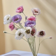 5heads poppy flower artificial poppy 5 heads flower home decoration flower wedding set silk flower