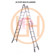 20 Step Heavy Duty Aluminium Multi Purpose Ladder - Tangga Lipat