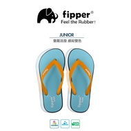 FIPPER Natural Rubber Slippers (Unisex) Double Thickened Wide Blue, Grey/Yellow