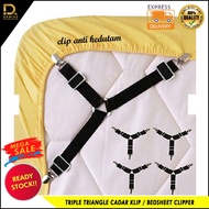 PROMOSI TRIPLE TRIANGLE CADAR KLIP/BEDSHEET CLIPPER/BED SHEET CLIP GETAH CADAR KLIP SEGI TIGA