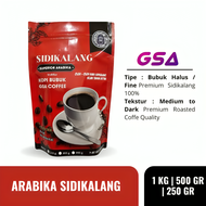 Kopi Arabika Murni 250 Gr | Kopi Sidikalang Medan Asli Original | Kopi Bubuk Hitam Murni 250gr