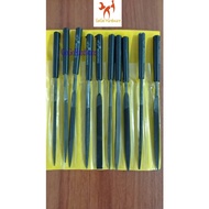 10 Pieces Needle File Set Heavy Duty Steel Needle File Set 10Different Shape Kikir Besi Jarum Besi S