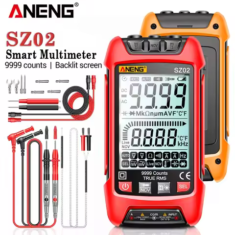 Smart Digital Multimeter ANENG SZ02 Smart AC/DCVoltage Capacitance Meter 6000 Counts Auto Electrical