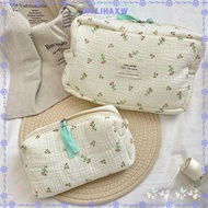 MOLIHMY Makeup Bag, Handheld Begonia Flower/Rose Cosmetics Bag, High Quality Floral Print Handbag Ho