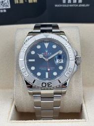 二手 USED  ROLEX 勞力士 YACHT-MASTER 116622 藍色 2018年11月 保養卡 warranty card