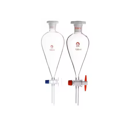 30ml-1000ml Lab Glass Pear-Shaped Separatory Funnel Separating Eurify Essential Oil Chemical Experim