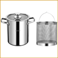 RUNUN Deep Fryer Pot Tempuras Deep Fryer Frying Pot Stainless Steel Material Deep Fat Fryer for Kitchen Restaurant Fryin