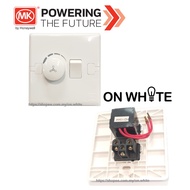 MK Ecore FAN SPEED REGULATOR 200VA Fan Regulator / Fan Dimmer with Switch E8601 WHI