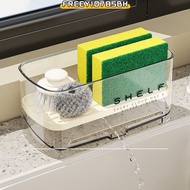 FREEYIO785BH Faucet Storage Rack, Multi-function Transparent Kitchen Sink Rag Rack,  Space Saving wi