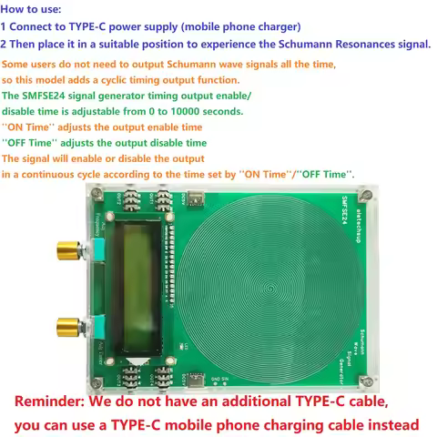 4 Output 10 Frequencies Large 7.83Hz Schumann Waves Resonance Generator 0.01-100Khz Frequency Pulse 