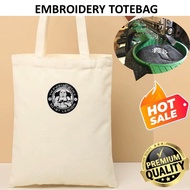 EMBROIDERY SULAM 501ST LEGION STARWARS GREY LOGO TOTE BAG CANVAS BEIGE