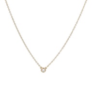 TIFFANY＆CO 18K玫瑰金Diamonds by the Yard Necklace鑽石項鍊