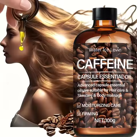 Caffeine Capsule Essential Oil - Intensive Winter Hydration - For Hair, Skin & Body Massage - 3-in-1