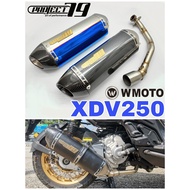 W Moto XDV250 Exhaust Full System Piping Stainless Steel Project79 Muffler Project 79 QPM04SV/BK Ekz