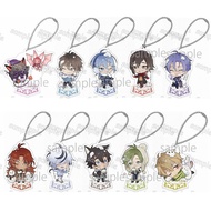 Nu: Carnival Anime Keychain Man NU Carnival Key Chain Women Eiden Aster Olivine Pendant Key Ring Cha
