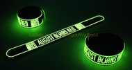 AUGUST BURNS RED ริสแบนด์ เรืองแสง wristband คุณภาพต่างประเทศ ส่งออก USA UK และยุโรป วัสดุ ยางซิลิโค