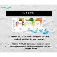 Slimming Package by Totalife Malaysia 4 boxes of 7 Days, 1 box of Lipokleen A and 2 boxes Probiotics