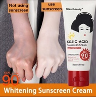 KOJIC ACID SUNSCREEN WHITENING SPF 90 SUNBLOCK WAJAH BADAN ANTI UV