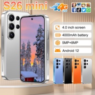 S26 Mini Ultra Smartphone 4GB+64GB 4.0inch HD Screen 4G Cellphone 4000mAh HD Camera Wi-Fi FM Android