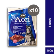 Aozi Organic Wet Dog Food Lamb - 100g Pouch 10 PCS